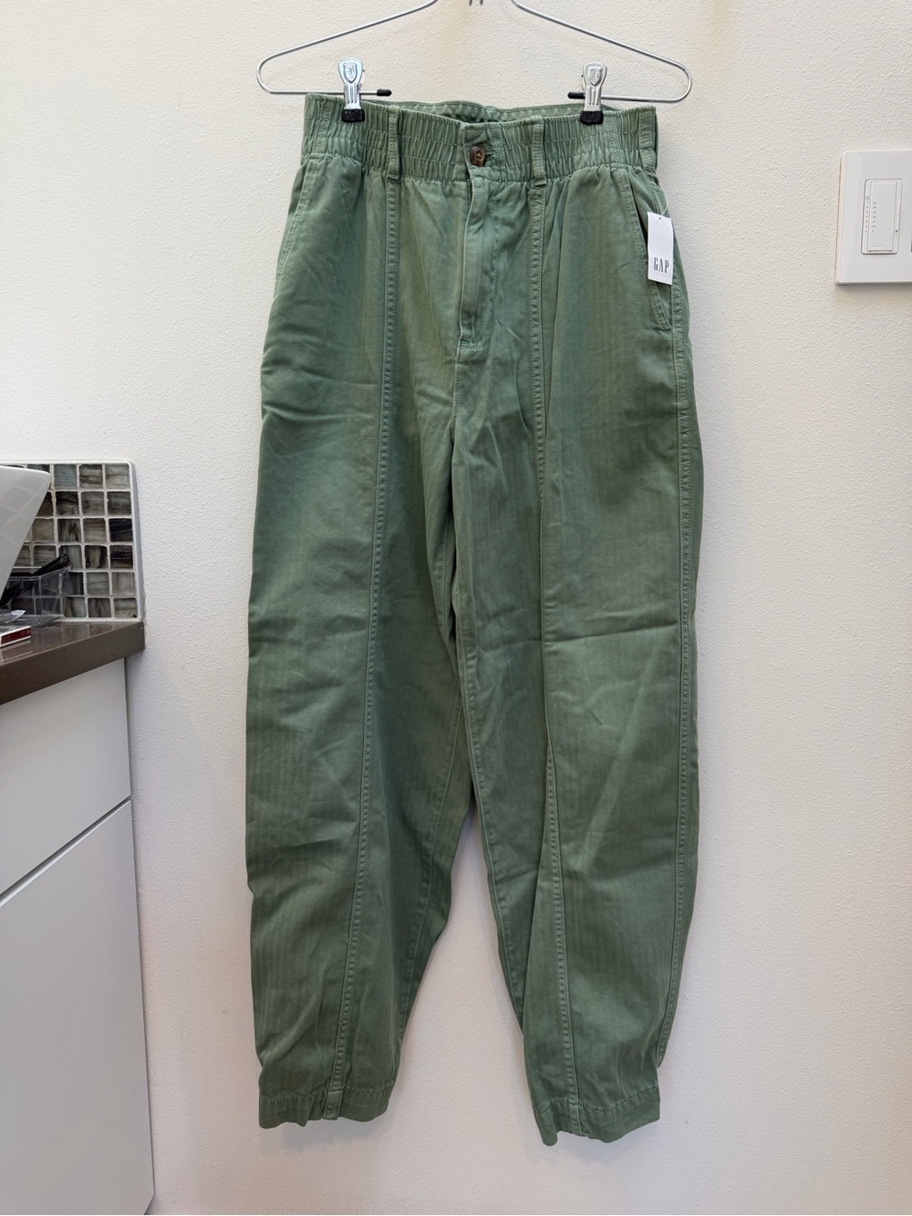GAP Men's Olive Corduroy Utility Trousers